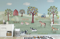 Rustic Farmyard Wall Mural - Wallanza