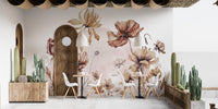 Rustic Wildflowers Wall Mural - Wallanza