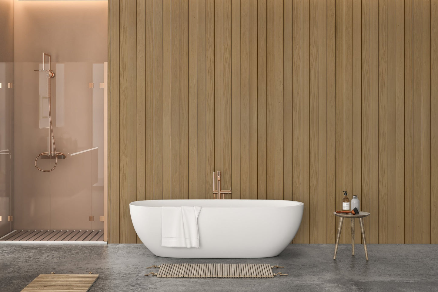 Rustic Wood Panels Wall Mural - Wallanza