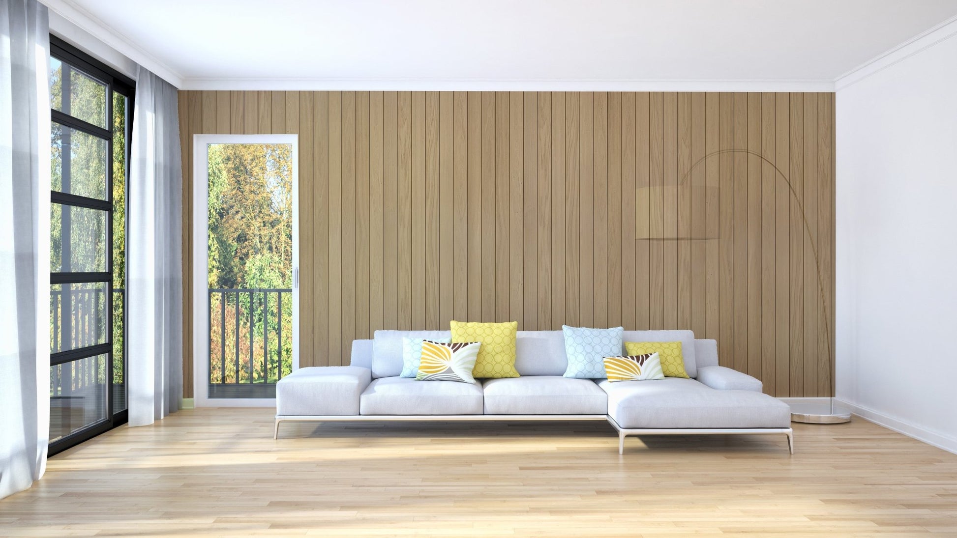 Rustic Wood Panels Wall Mural - Wallanza