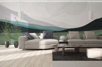 Saturn Mountain View Wall Mural - Wallanza
