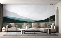 Saturn Mountain View Wall Mural - Wallanza