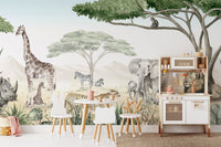 Savannah Jive Mural Peel and Stick Wallpaper - Wallanza