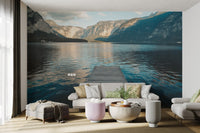 Scenic Lakeside Dock Wallpaper - Wallanza