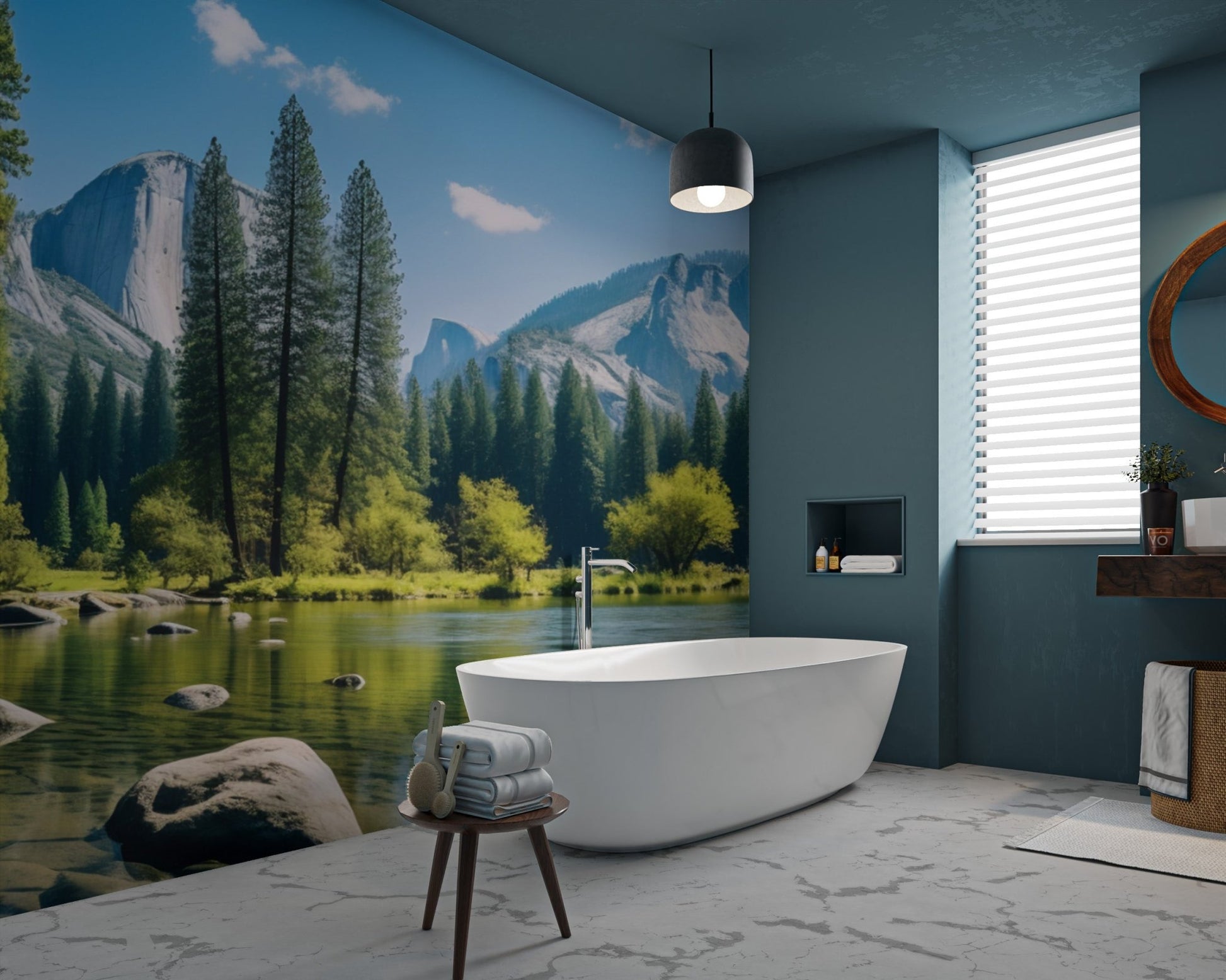 Scenic Mountain Lake Wallpaper - Wallanza