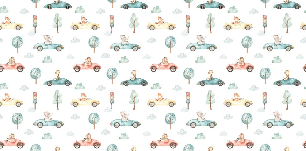Woodland Creatures Race Scene Wallpaper in your room — zoomed