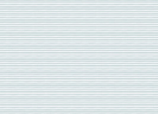 Sea Green Color Horizontal Striped Wallpaper