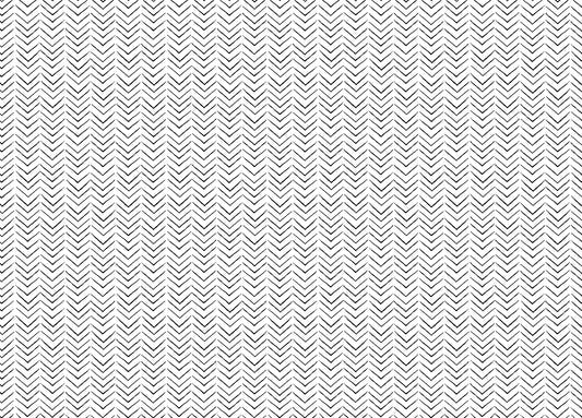 Black and White Ethnic Geometric Scandinavian Wallpaper