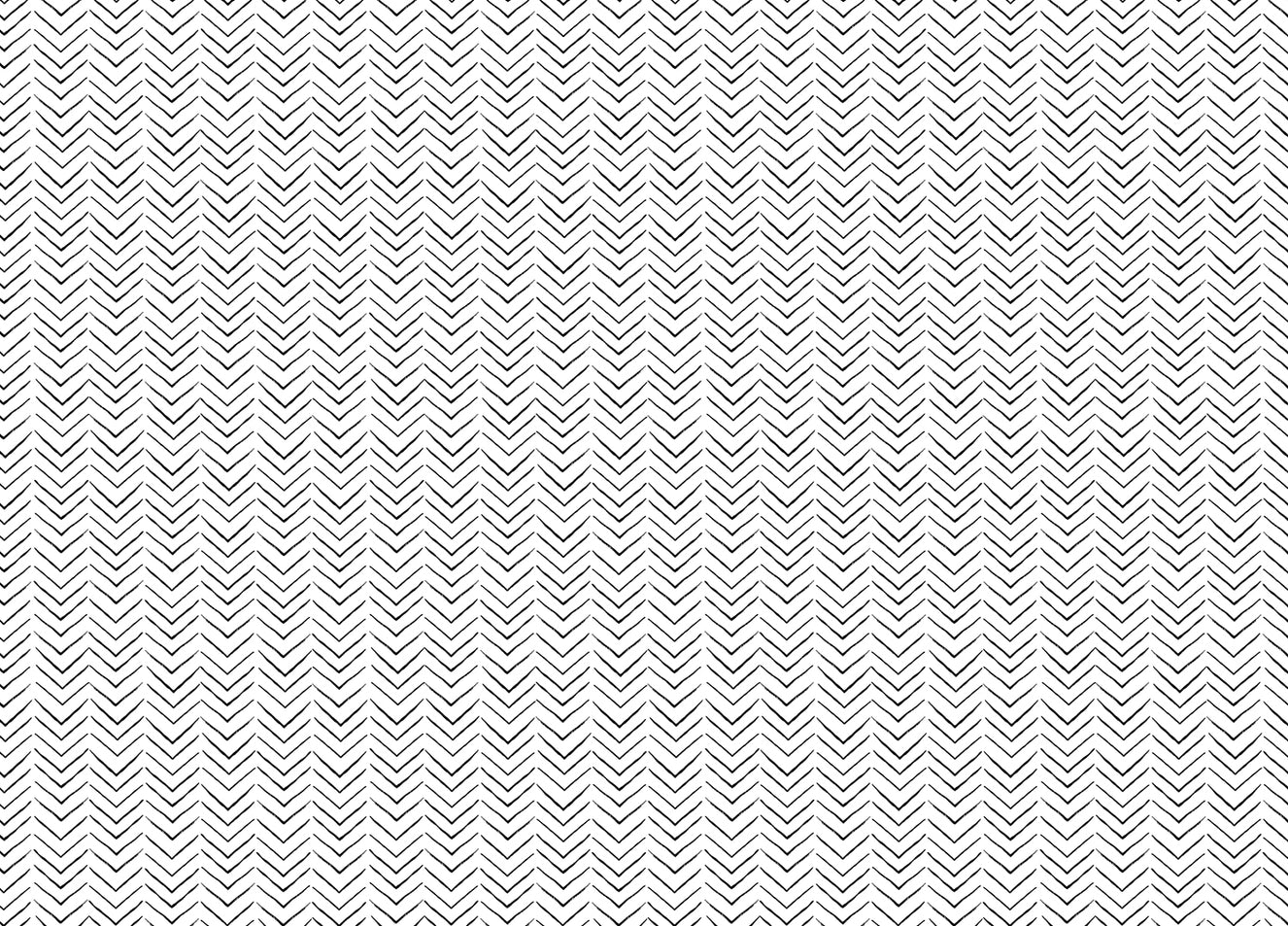 Black and White Ethnic Geometric Scandinavian Wallpaper
