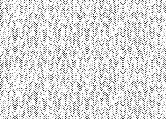 Black and White Ethnic Geometric Scandinavian Wallpaper