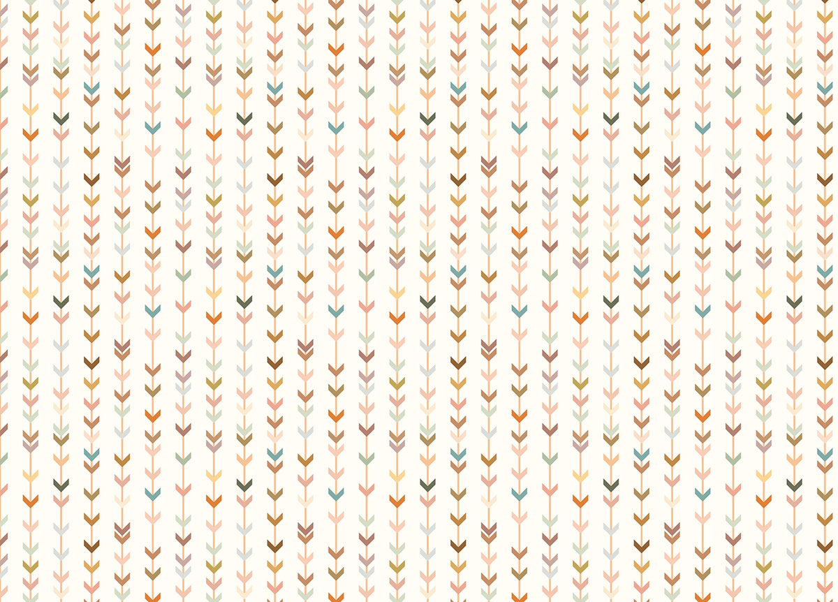 Colorful Line Elements Geometric Wallpaper in your room — zoomed