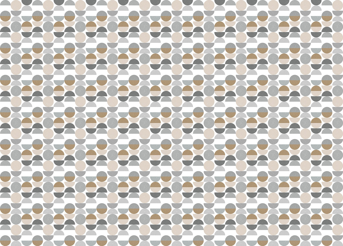 Modern Abstract Circles Scandinavian Style Wallpaper