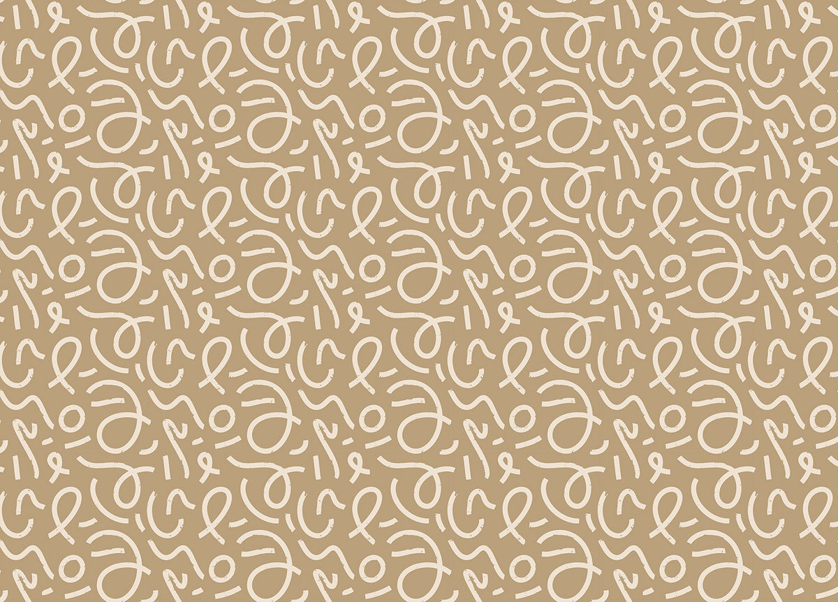 Yellow Abstract Minimal Line Brush Stroke Wallpaper in your room — zoomed