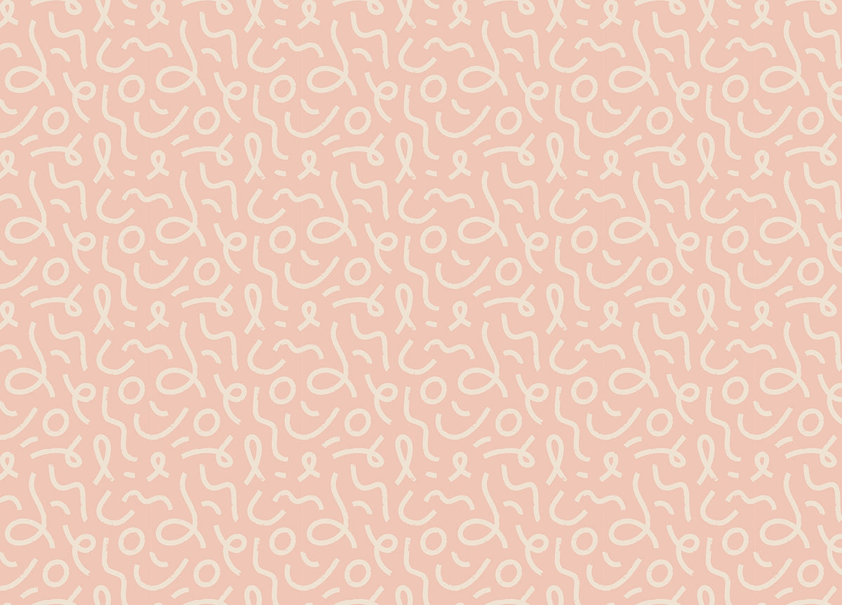 Pink Abstract Minimal Line Brush Stroke Wallpaper in your room