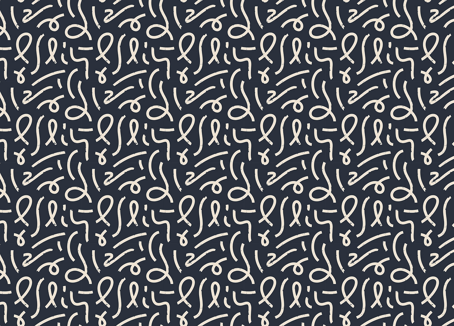 Black Abstract Minimal Line Brush Stroke Wallpaper