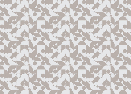 Brown Abstract Vector Geometric Scandi Art Wallpaper