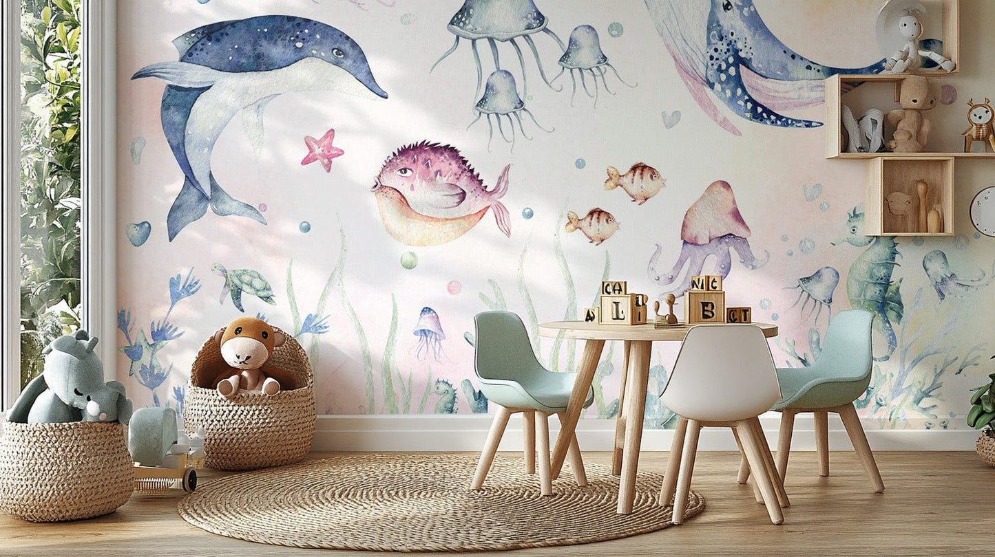Sea Fantasy Wallpaper Mural - Wallanza