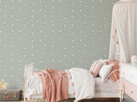 Subtle flying bird pattern for wall surfaces