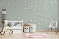 Light seagull bird pattern wall covering