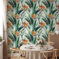 Seamless Floral Tropical Pattern Wallpaper - Wallanza