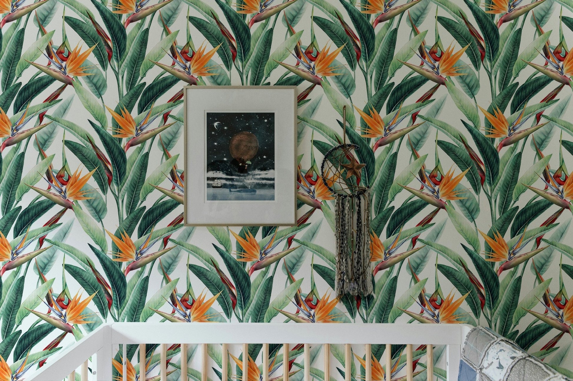 Seamless Floral Tropical Pattern Wallpaper - Wallanza