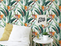 Seamless Floral Tropical Pattern Wallpaper - Wallanza