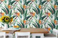 Seamless Floral Tropical Pattern Wallpaper - Wallanza