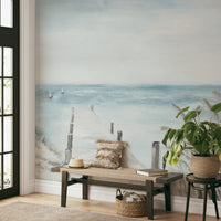 Seaside Dock Wall Mural - Wallanza