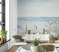 Seaside Dock Wall Mural - Wallanza