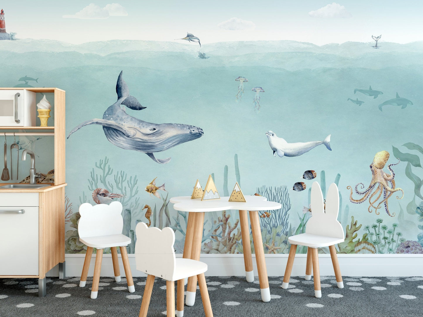 Secret sea life wallpaper murals - Wallanza