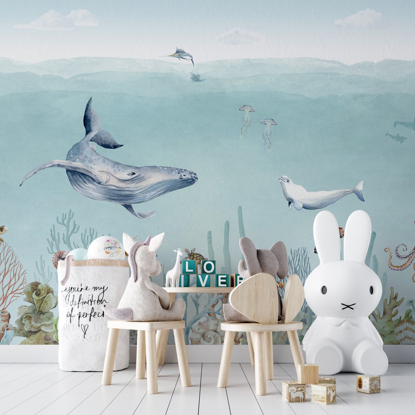 Secret sea life wallpaper murals - Wallanza