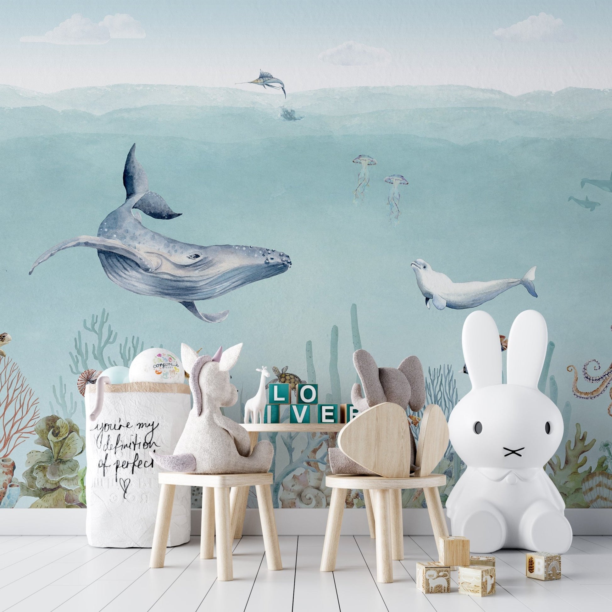 Secret sea life wallpaper murals - Wallanza