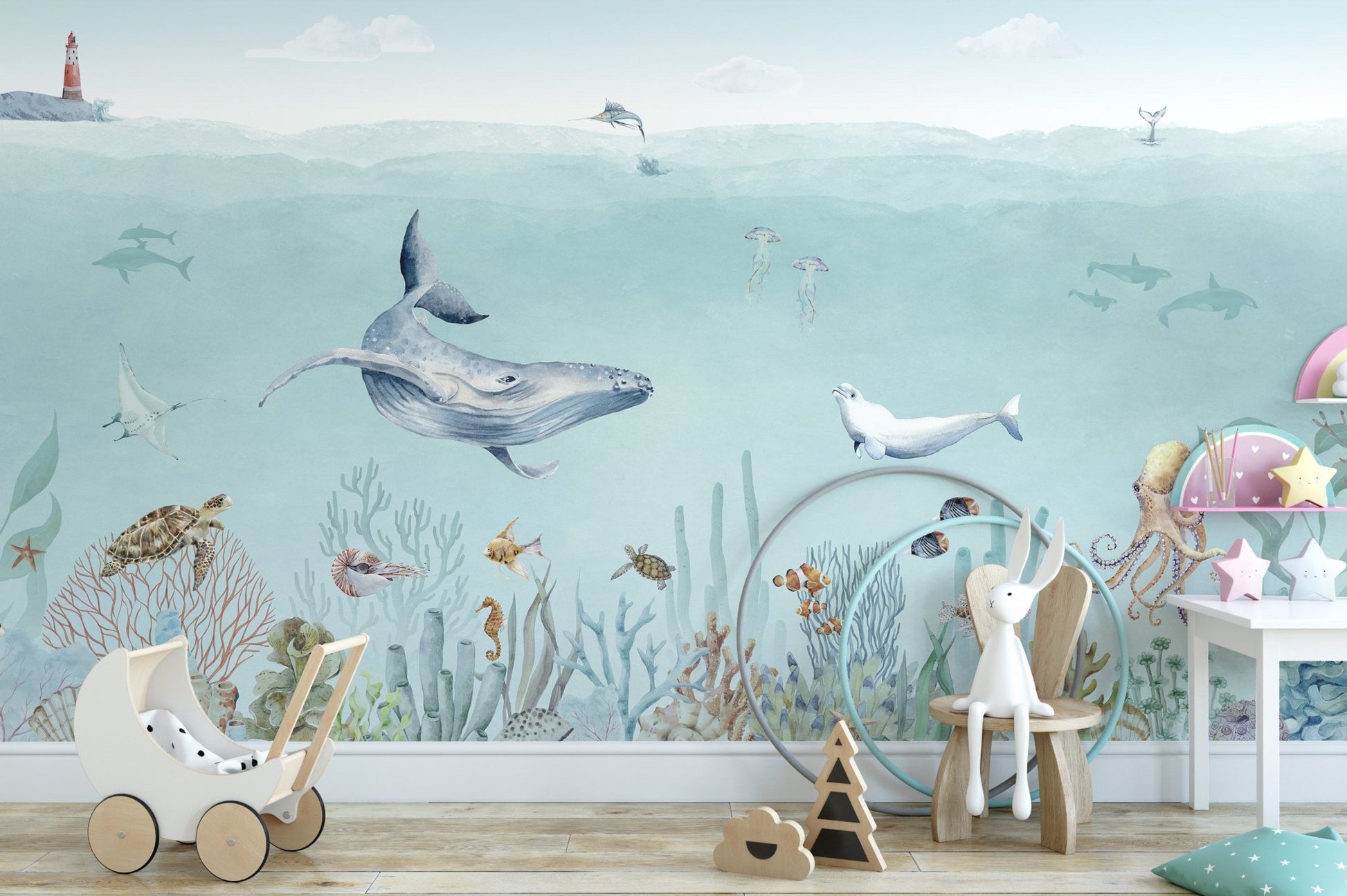 Secret sea life wallpaper murals - Wallanza