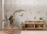 Sensational Sea Brown Wall Mural - Wallanza