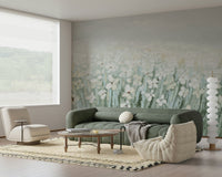 Serene Blossom Meadow Wall Mural - Wallanza
