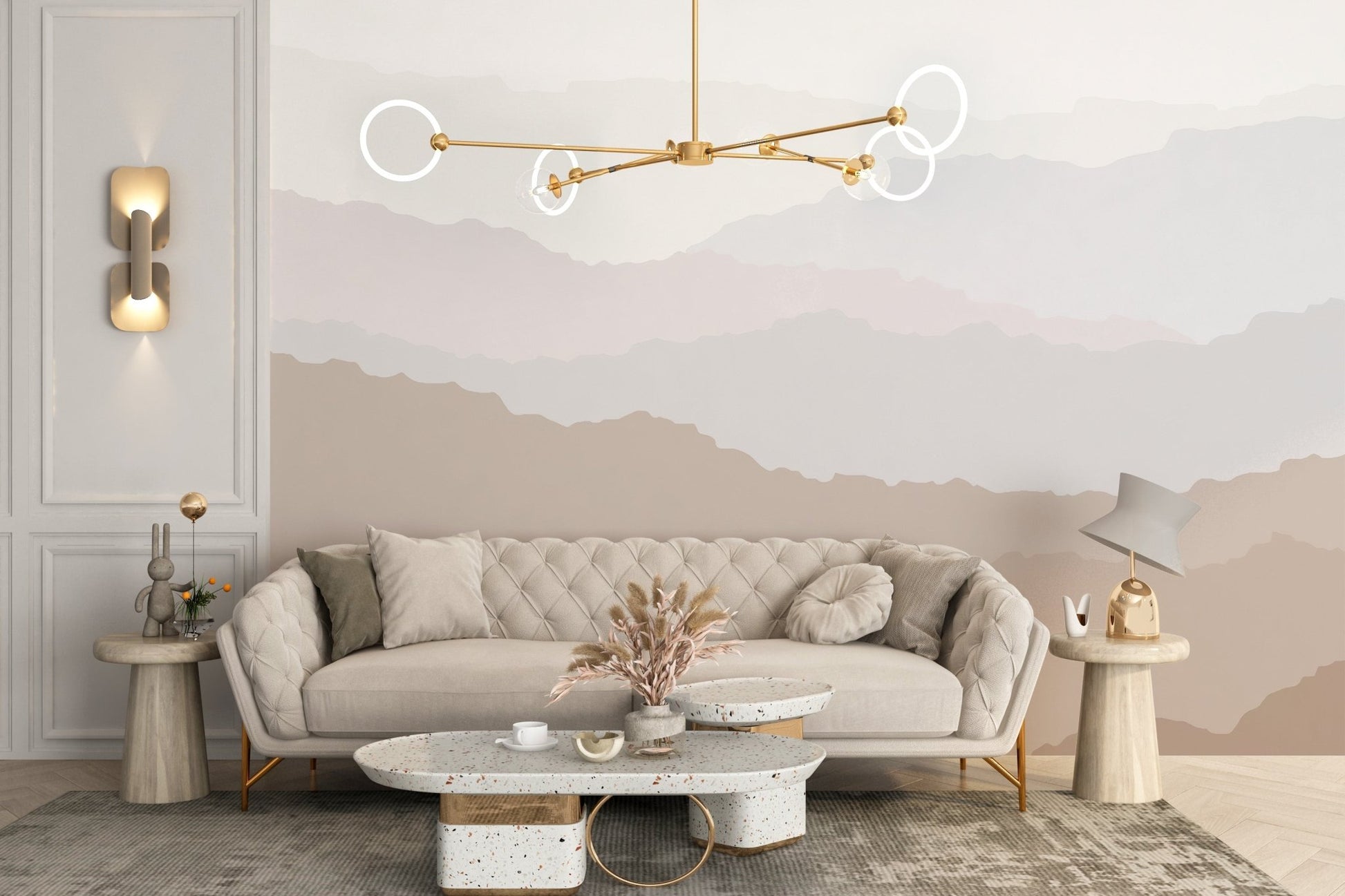 Serene Peaks Wallpaper Mural - Wallanza