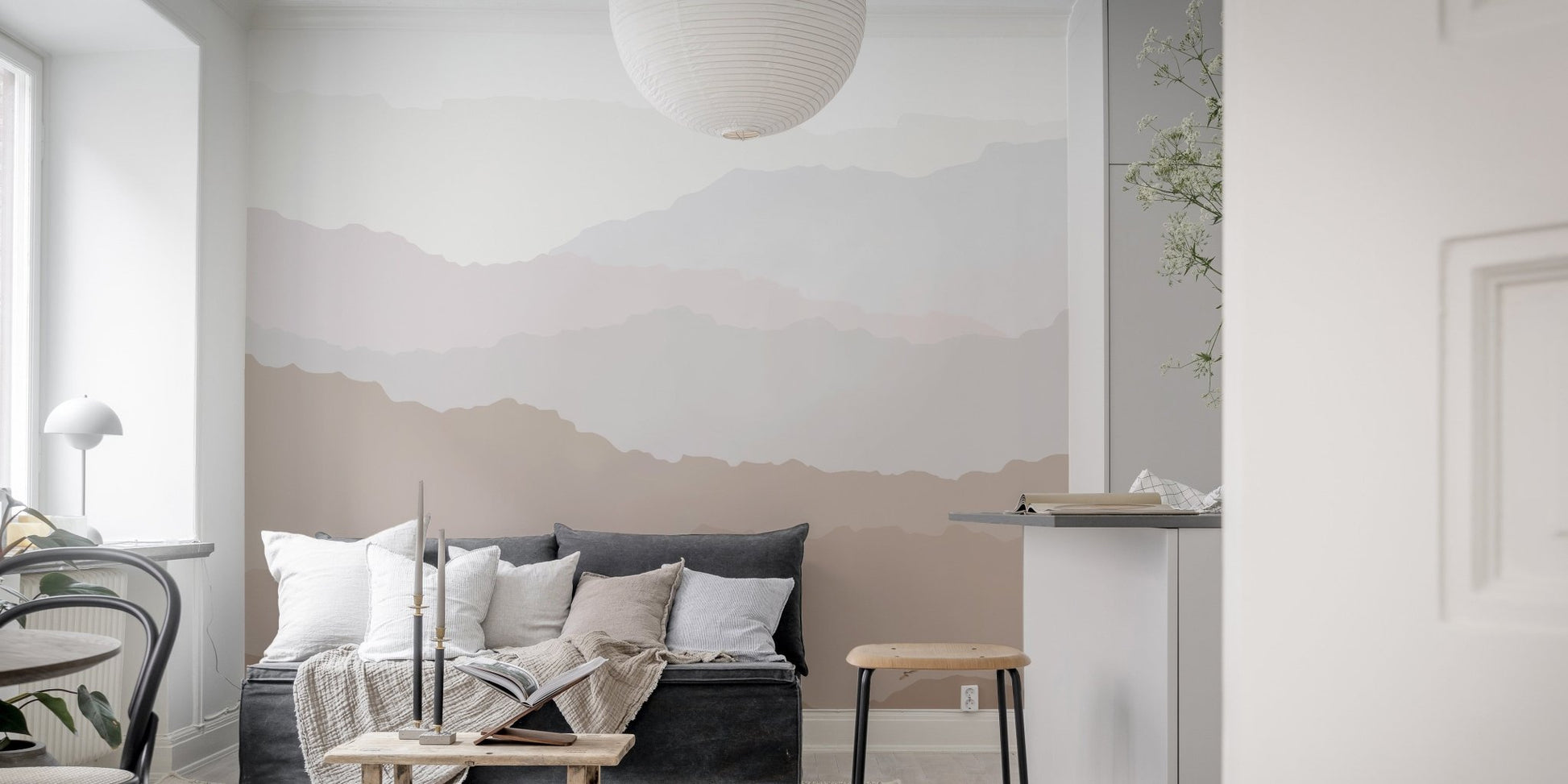 Serene Peaks Wallpaper Mural - Wallanza