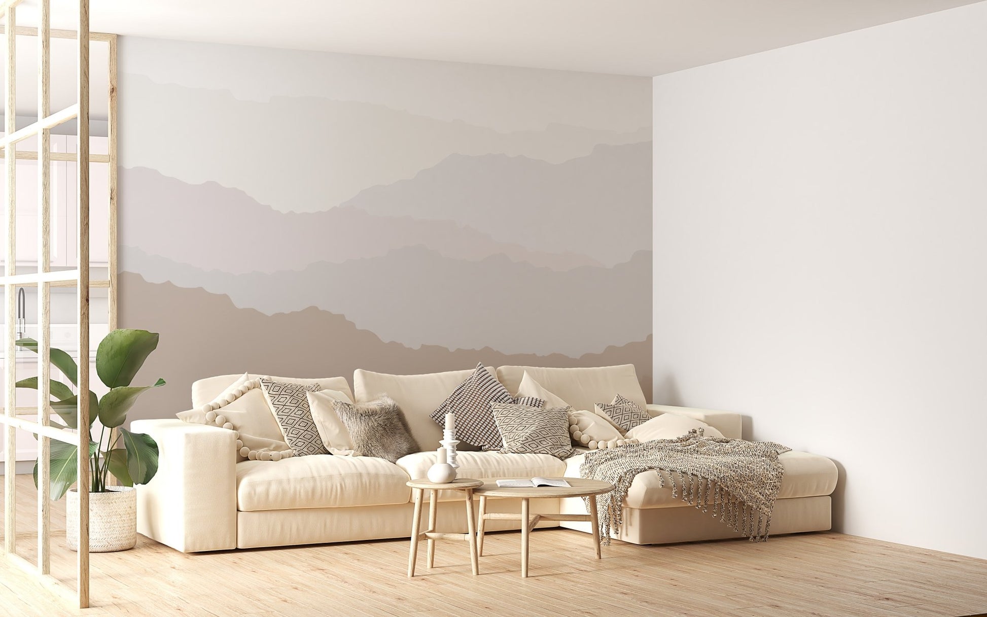 Serene Peaks Wallpaper Mural - Wallanza