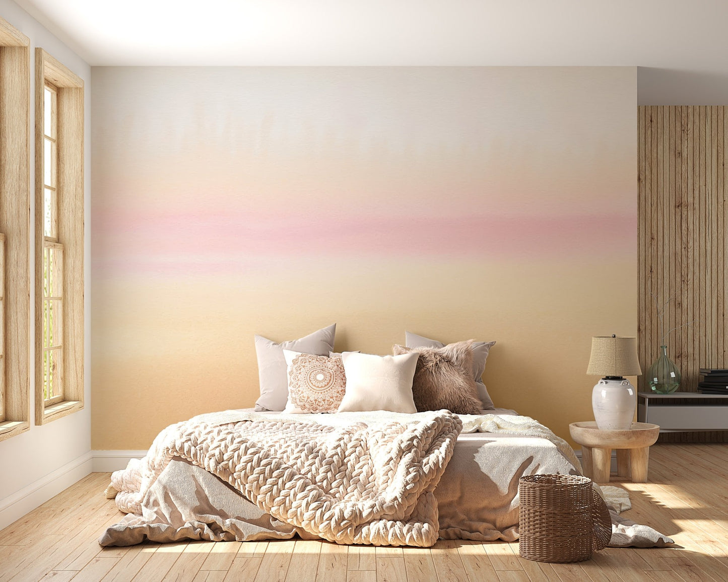 Serene Sunset Ombre Wallpaper Mural - Wallanza