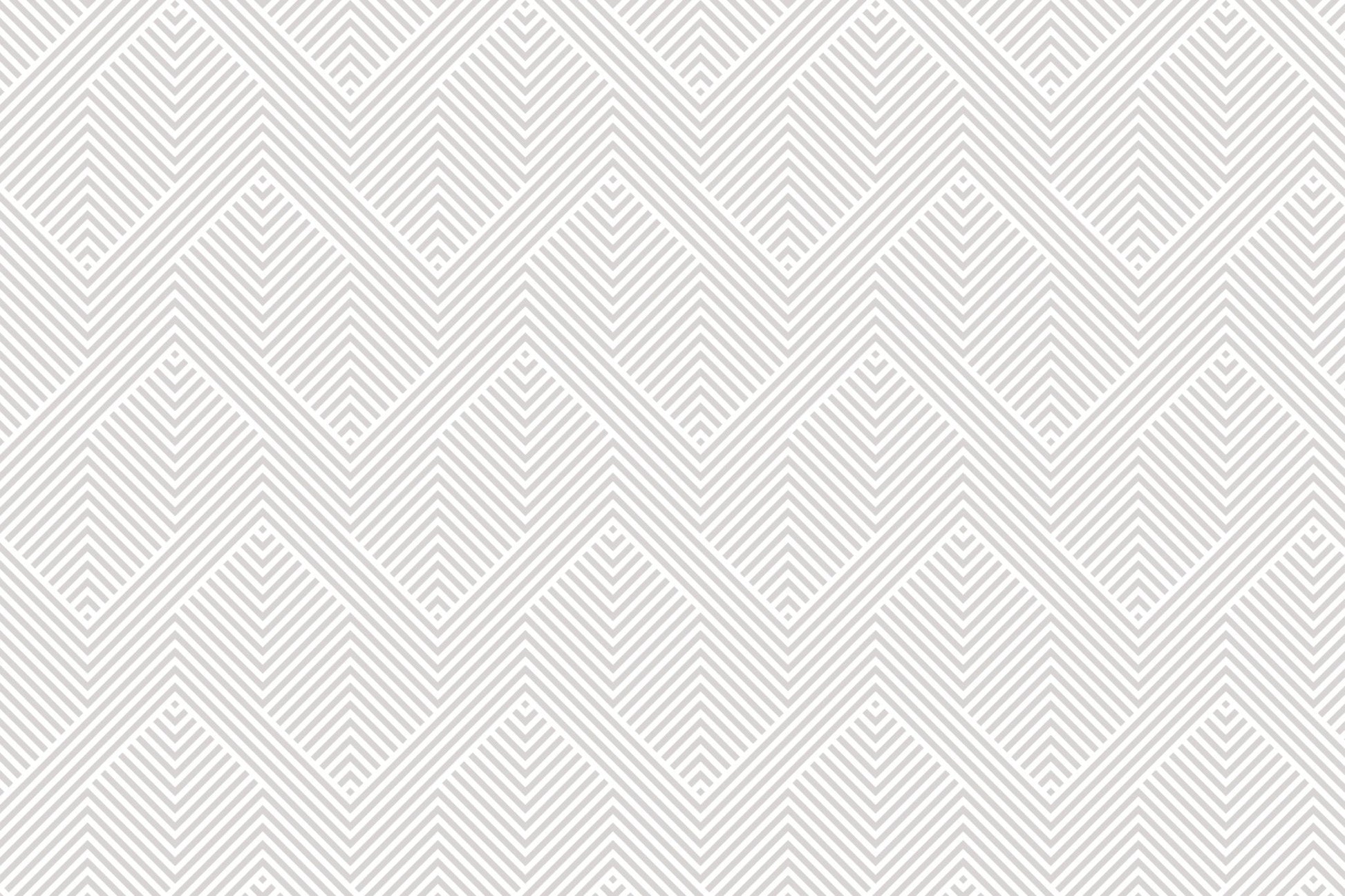Simple abstract geometry design white and gray wallpaper with linear chevron patterns.