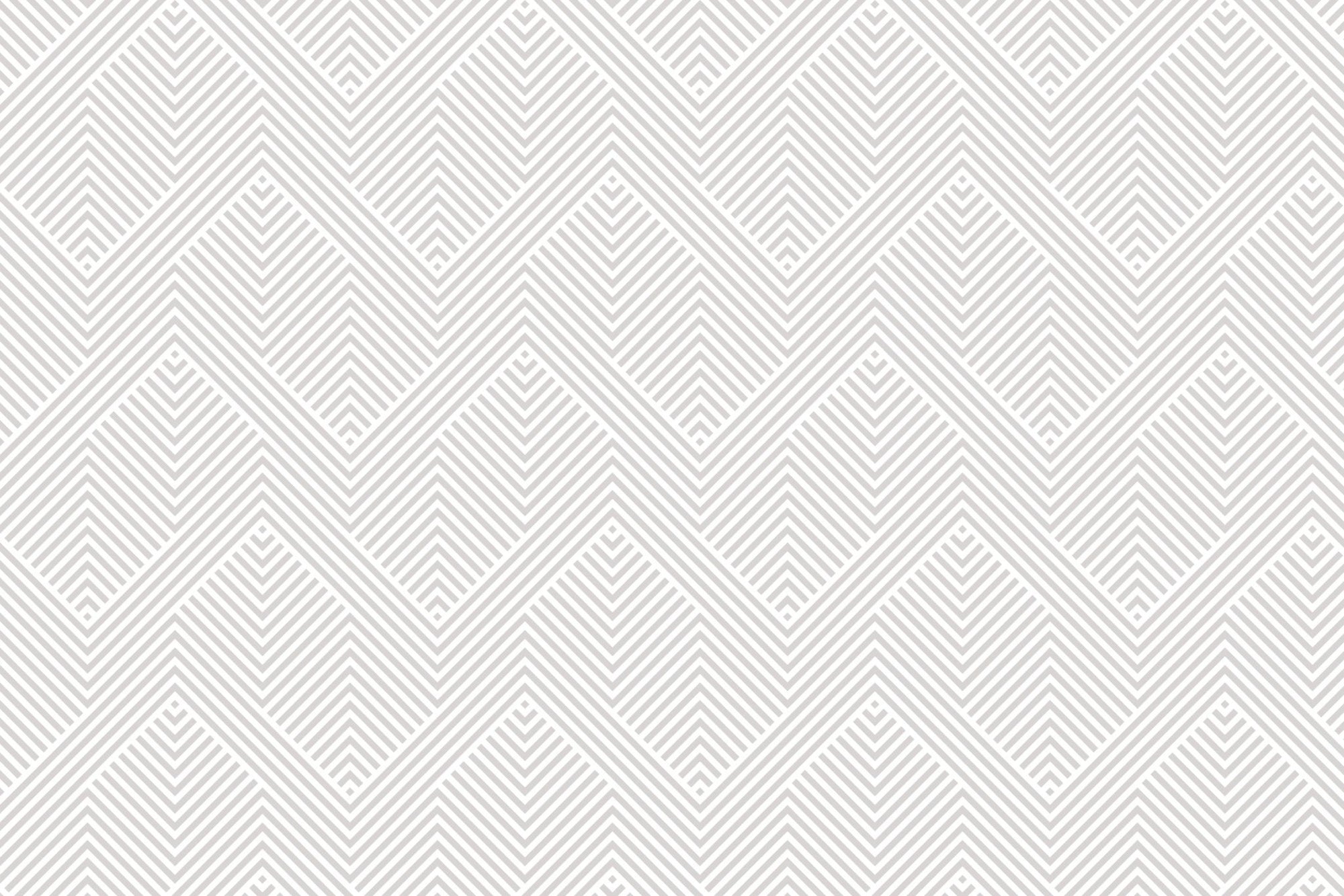 Simple abstract geometry design white and gray wallpaper with linear chevron patterns.