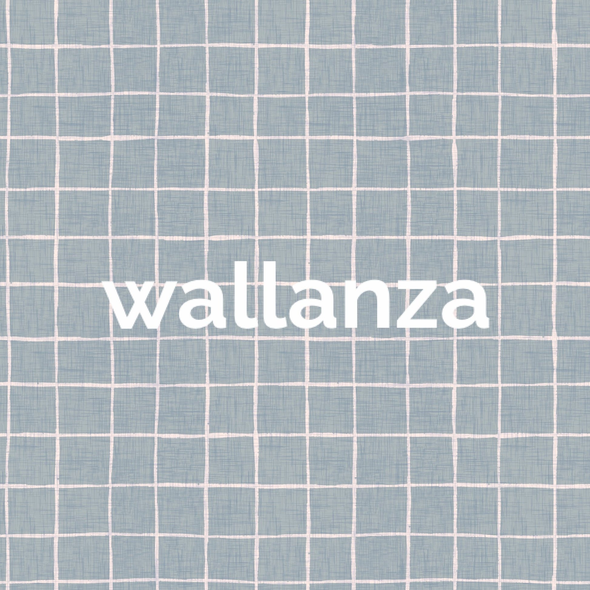 Light blue sketch grid for wallpaper murals