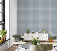 Gentle square mesh in wallpaper murals