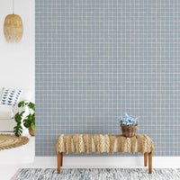 Clean hand-drawn grid for modern wall murals