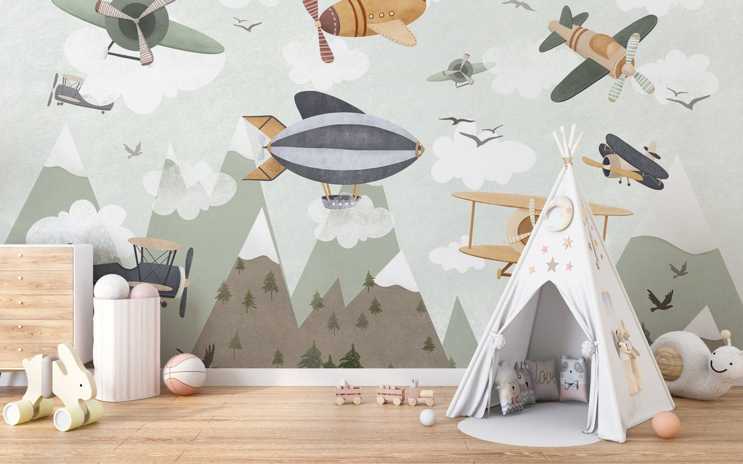 Skyward Adventure Dreams Wall Mural - Wallanza