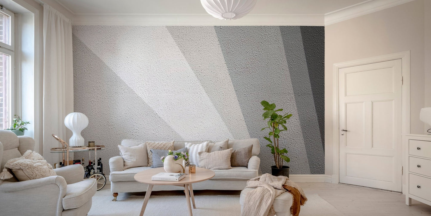 Modern concrete mural with sleek patterns for contemporary sitting spaces.
