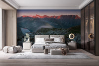 Slovakian Sunset Wall Mural for modern bedroom.
