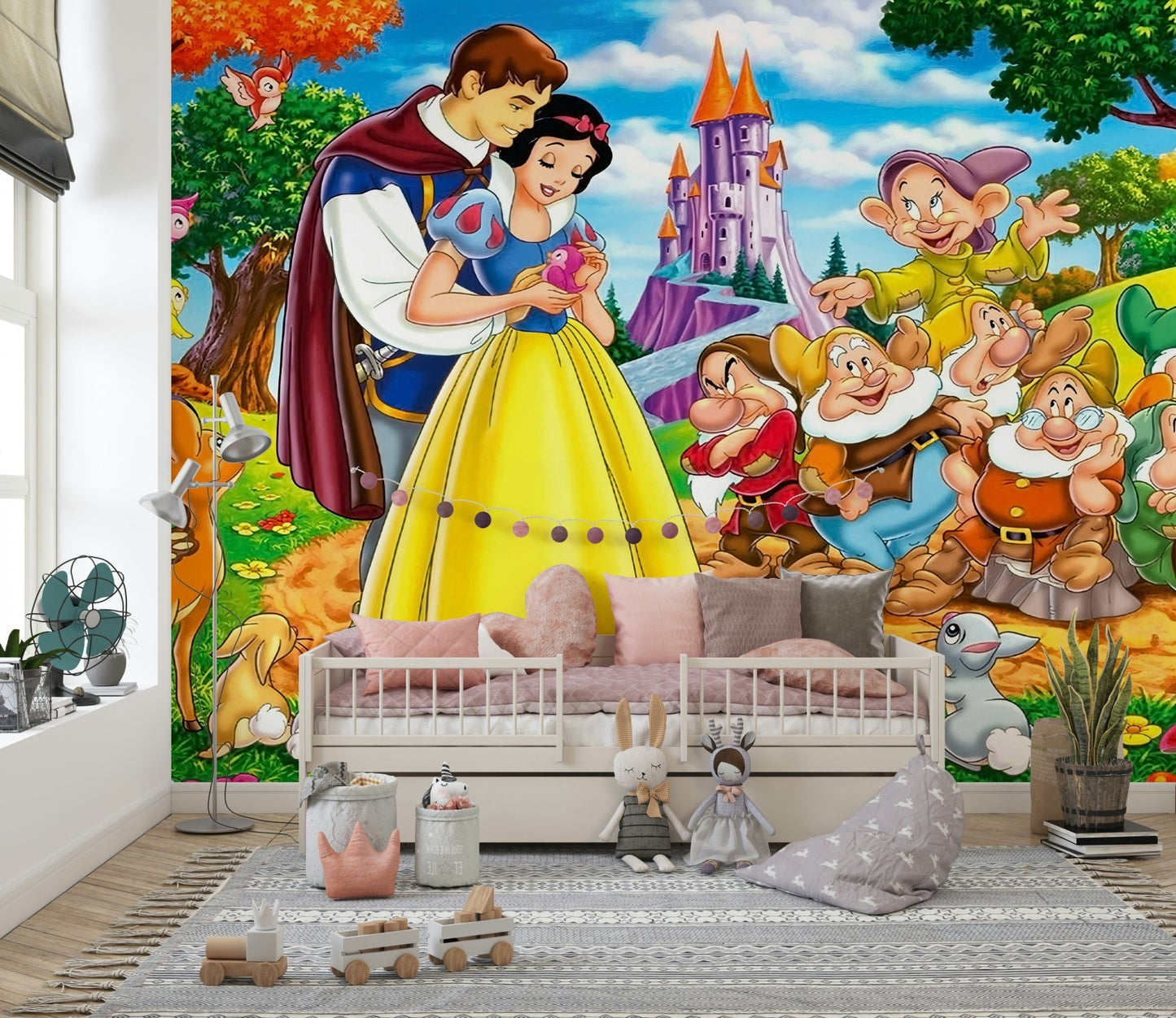 Snow White’s Enchanted Forest Gathering Wall Mural - Wallanza