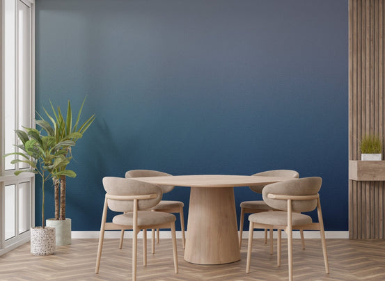 Soft blue green ombre mural gradient wallpaper modern wall decor.
