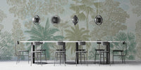 Soft Botanical Jungle Wallpaper Mural - Wallanza